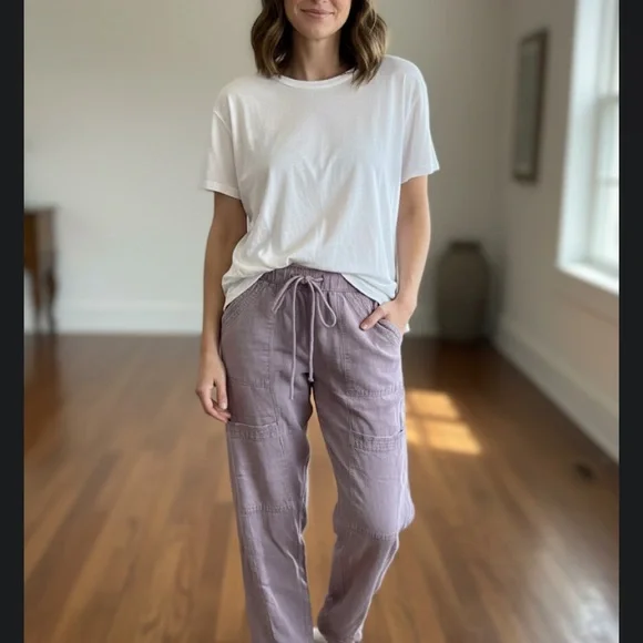 C.C Women's lilac linen Pant and Wild fable jacket xs 22 PTP. NWT.  2 pc bundle - Picture 4 of 10